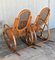 20th Century Bentwood and Reed Seats Rocking Chairs, Set of 2, Image 9