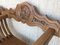19th Century Carved Walnut Savonarola Folding Scissors Bench 11
