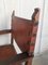 19th Century Spanish Colonial Style Carved Armchairs with Leather, Set of 2, Image 11