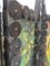 20th Century Arts & Crafts Folding Screen or Room Divider with Handpainted Decoration 9