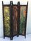 20th Century Arts & Crafts Folding Screen or Room Divider with Handpainted Decoration 3