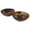 Mid-Century 20th Spanish Glazed Terracotta Bowls, Spain, Set of 2 1