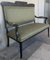 20th Black French Sofa and Two Armchairs, Set of 3 4