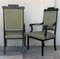 20th Black French Sofa and Two Armchairs, Set of 3 9