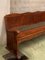 20th Century Monumental Church Walnut Bench 5