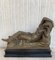 Toskanische Bronze Skulptur im neoklassizistischen Stil von Relaxed Woman, Italien 3