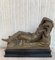 Tuscan Neoclassical Style Bronze Sculpture of Relaxed Woman, Italy 3