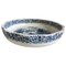 20th Century Spanish Bowl in White and Blue by La Cartuja De Sevilla 1