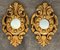 Spanish Rococo Style Carved Gold Leaf Giltwood Mirrors, 1920s, Set of 6 6