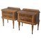 20th Century French Art Nouveau Nightstands with Two Drawers, Set of 2 1
