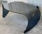 Mid-Century Sculptural Curved Blue Glass Table 2