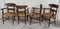 Butacas con asiento de paja, siglo XIX. Juego de 6, Imagen 4