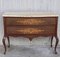 20th Century Marquetry Chest of Drawers with Bronze Details and Cream Marble Top 3