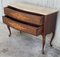 20th Century Marquetry Chest of Drawers with Bronze Details and Cream Marble Top 4