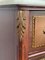 Kommode mit Intarsien, 20. Jh., Bronze Details und cremefarbener Marmorplatte 8