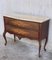 20th Century Marquetry Chest of Drawers with Bronze Details and Cream Marble Top, Image 2