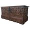 Spanish 18th Century Wood Coffer or Trunk, Image 1