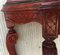 20th Century Rococo Style Italian Carved Mahogany and Glass-Top Console 14