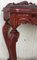 20th Century Rococo Style Italian Carved Mahogany and Glass-Top Console 11