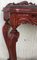 20th Century Rococo Style Italian Carved Mahogany and Glass-Top Console, Image 11
