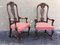 Burl Walnut Queen Anne Style Armchairs, 1940s, Set of 2, Image 3