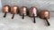 Antique Spanish Handmade and Forged Copper Cook Pans, Set of 5 7
