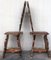 18th Century Italian Renaissance Lion Carved Walnut Hall Chairs, Set of 2, Image 3