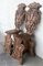 18th Century Italian Renaissance Lion Carved Walnut Hall Chairs, Set of 2, Image 7