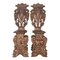 18th Century Italian Renaissance Lion Carved Walnut Hall Chairs, Set of 2, Image 1