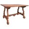 Early 20th Century Spanish Pine Trestle Table, Image 1