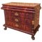 French Mahogany Chest with Four Drawers and Gilded Edges, 1830s 1