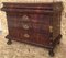 French Mahogany Chest with Four Drawers and Gilded Edges, 1830s 4
