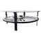 20th Century Glass Top Wooden Farm Table 1