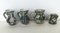 19th Century Glazed Terracotta Vases in Green & White, Set of 4, Image 3