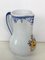 20th Century Glazed Earthenware Blue & White Painted Pitcher by Talavera 2