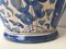 20th Century Glazed Earthenware Spanish Blue & White Painted Pitcher 10