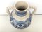 20th Century Glazed Earthenware Spanish Blue & White Painted Vases 2