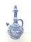 20th Century Glazed Earthenware Spanish Blue & White Painted Pitcher with Top, Image 2