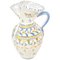 19th Century Glazed Earthenware Floral Painted Pitcher, Image 1