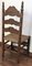 Sillas de madera torneada y tallada con asiento de paja, siglo XX. Juego de 6, Imagen 6