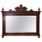 George IV Period Walnut Carved Horizontal Mirror, Image 1