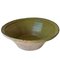 19th Century Spanish Hand Thrown and Glazed Green Stoneware Pottery Bowl 1