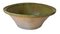 19th Century Spanish Hand Thrown and Glazed Green Stoneware Pottery Bowl 5