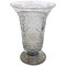 20th Century Etched Carved Glass Vase 1