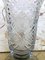 20th Century Etched Carved Glass Vase 4