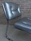 Art Deco Tubular Chrome Lounge Chairs in Silver Faux Leather, Set of 2, Image 11