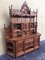 Antique Japanese Hand-Carved Elmwood Cabinet 4