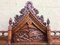 Antique Japanese Hand-Carved Elmwood Cabinet 12