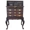 Early 19th Century Georgian Style Walnut and Burr Secretaire and Dresser, Image 1