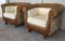 Mid-Century Armchairs with Coffee Table in Rattan and Wood, Set of 3 6
